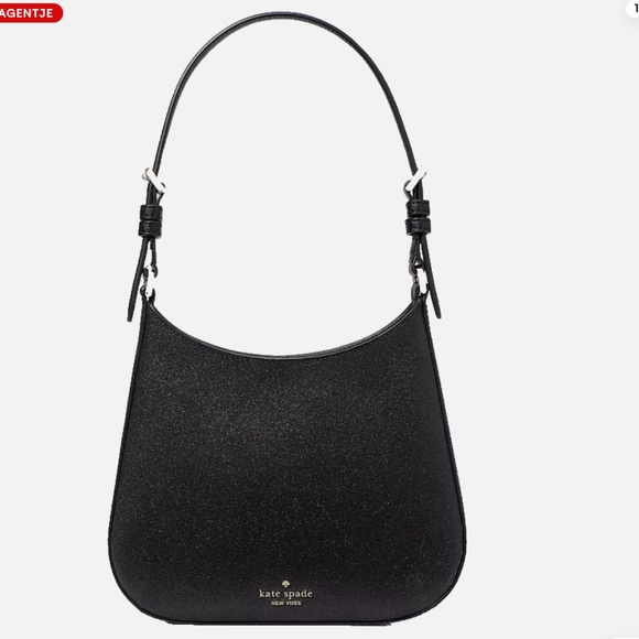 Kate Spade Handbags - Kate Spade Glitter Glimmer Shoulder Bag Black Holiday Glitter Purse KE461